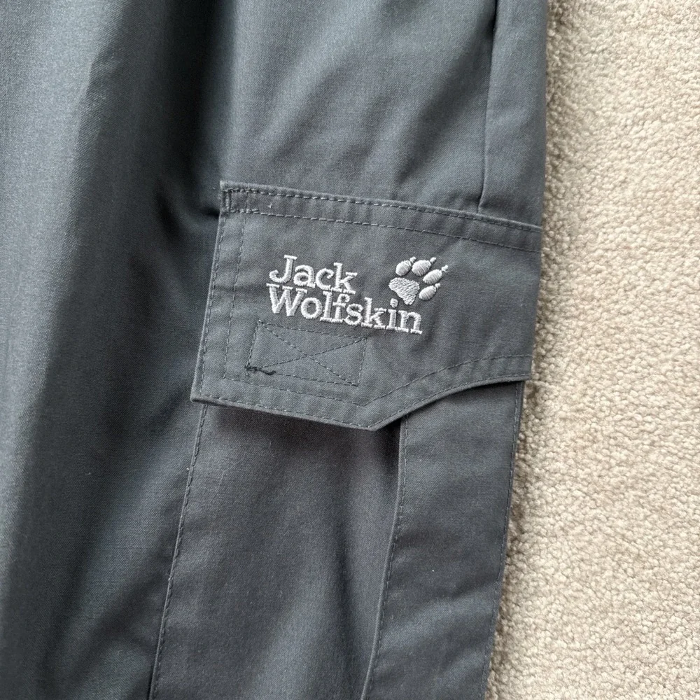 Jack Wolfskin Outdoor Cargo Pants Green Men's 34X31 Adjustable Ankle Camp Hike